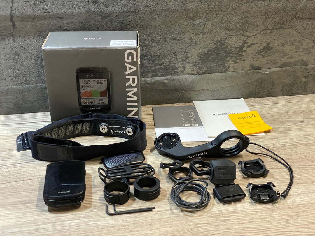 KM639 ガーミン GARMIN エッジ EDGE 530 サイクルコンピューター SPD/CAD/HRセンサー付 動作確認済