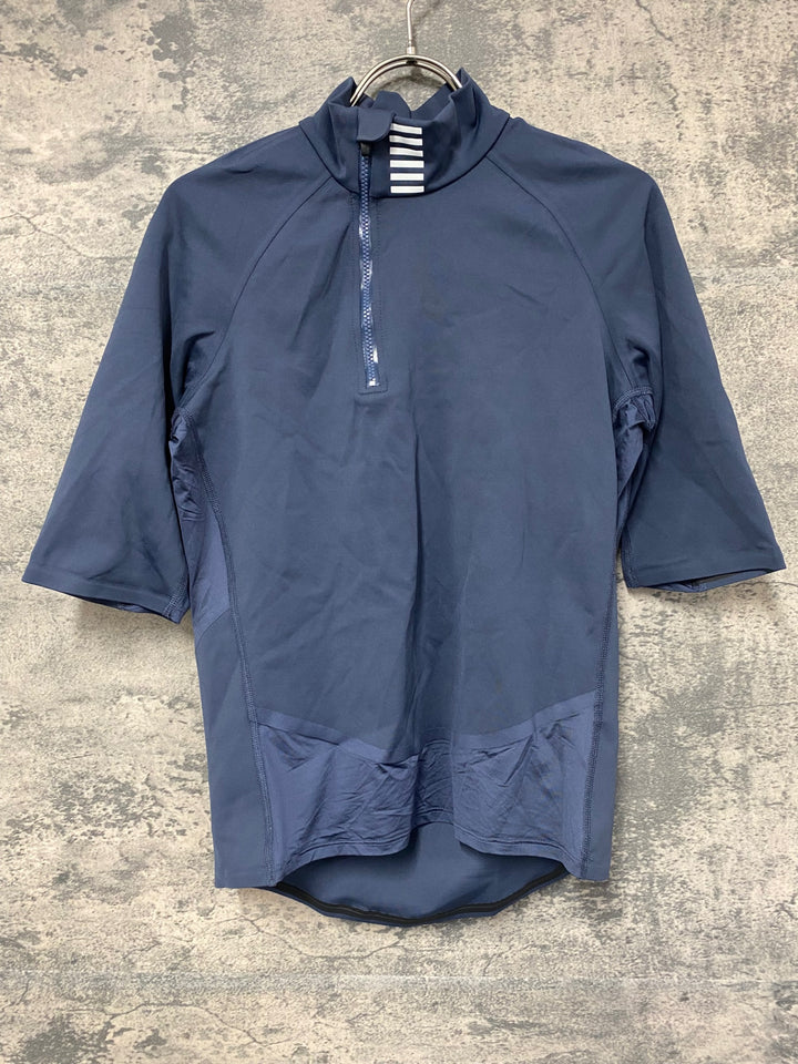 JE918 ラファ RAPHA PROTEAM 防風 半袖 サイクルジャージ M ハーフジップ