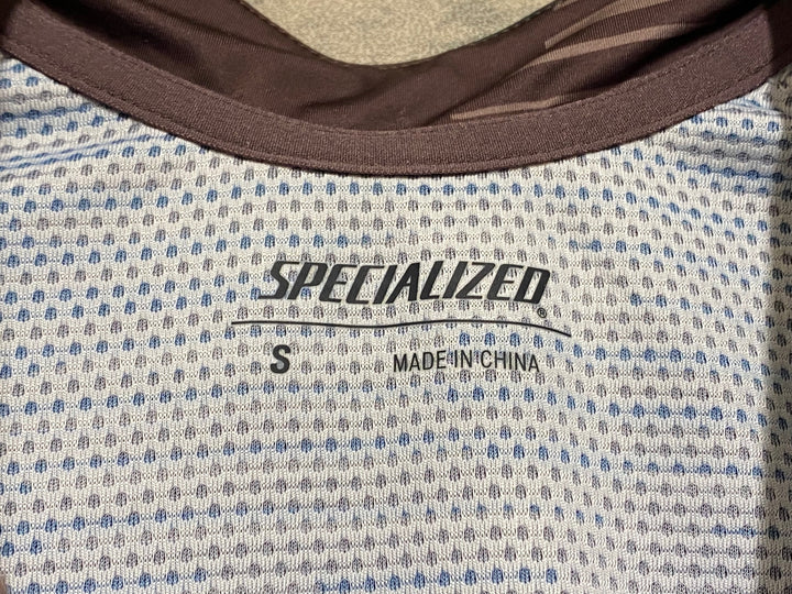KJ487 スペシャライズド SPECIALIZED 半袖 サイクルジャージ 茶色 S ※タグカット、タバコ臭