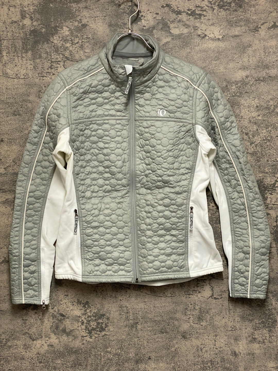 JO205 パールイズミ PEARL iZUMi 長袖 サイクルジャケット グレー 白 裏起毛 ※サイズ不明