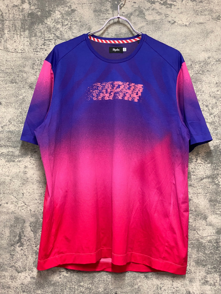 JZ868 ラファ Rapha CRIT SS TECHNICAL T-SHIRT 半袖 Tシャツ ピンク パープル XL