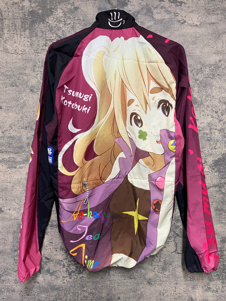 KD858 モノクローバー MONOCLOVER 長袖 ウィンドブレーカー バーガンディ S けいおん！琴吹紬 Birthday ver.