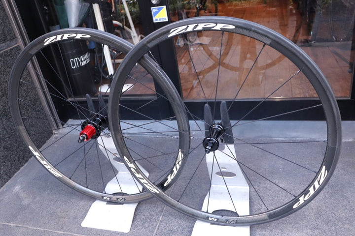 ジップ ZIPP 202 Tubular カーボン チューブラー ホイールセット シマノ12/11S 【東京南麻布店】