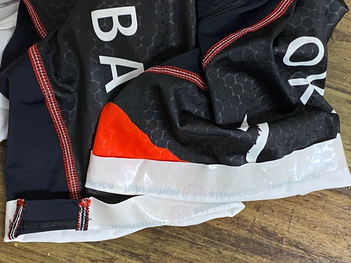 KL656 スポーツフル sportful 半袖 サイクルジャージ ビブショーツセット 白 赤 M SAXO BANK