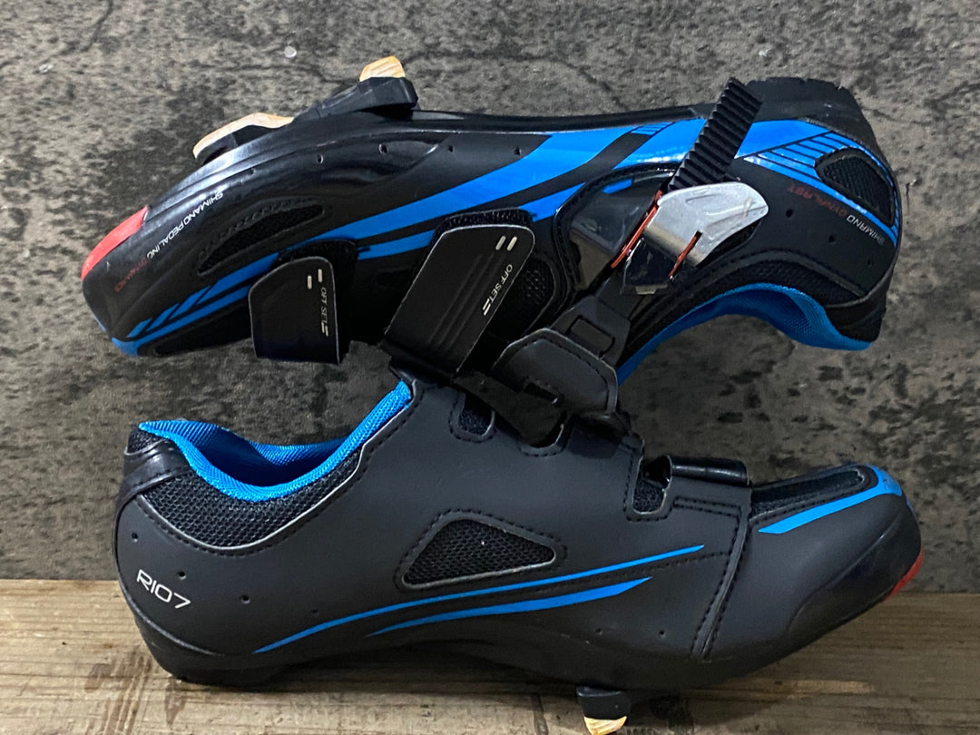 KK242 シマノ SHIMANO RIO7 SH-R107L ビンディングシューズ 黒 EU40 3穴