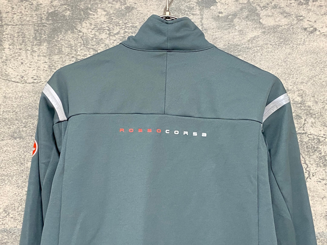 JY244 カステリ CASTELLI PERFETTO RoS 2 JACKET 長袖 サイクルジャケット カーキ S 裏起毛