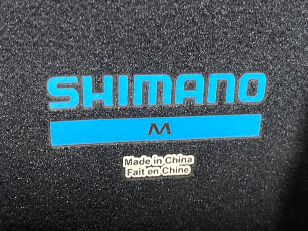 KB073 シマノ SHIMANO 長袖 サイクルジャケット 黒 白 M 裏起毛