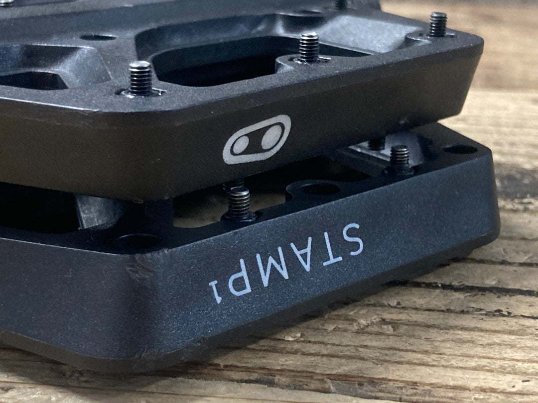 JZ531 クランクブラザーズ CrankBrothers STAMP 1 フラットペダル 黒