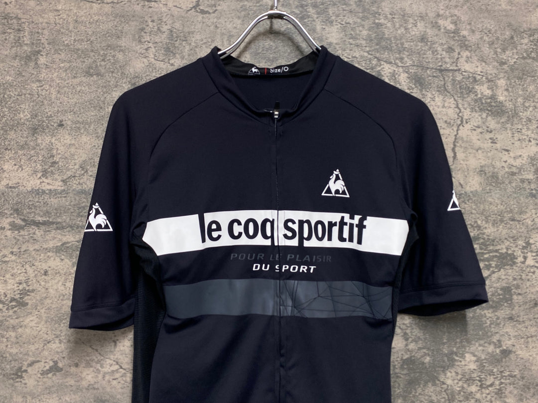 JW556 ルコックスポルティフ le coq sportif 半袖 サイクルジャージ 黒 O