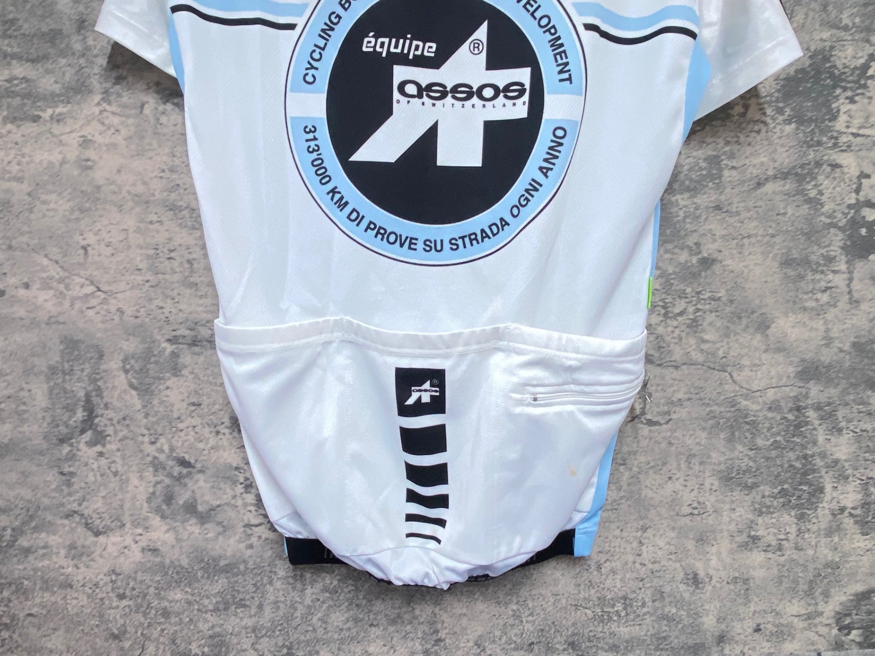 KA778 アソス Assos 半袖 サイクルジャージ 白 水色 M – BICI AMORE