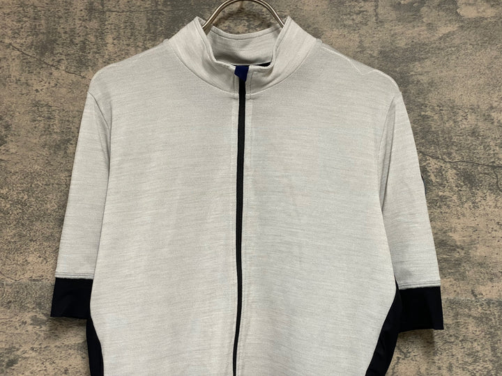 KF093 カフェドシクリステ CAFE DU CYCLISTE EGLANTINE Man 半袖 サイクルジャージ オフホワイト 黒 XL