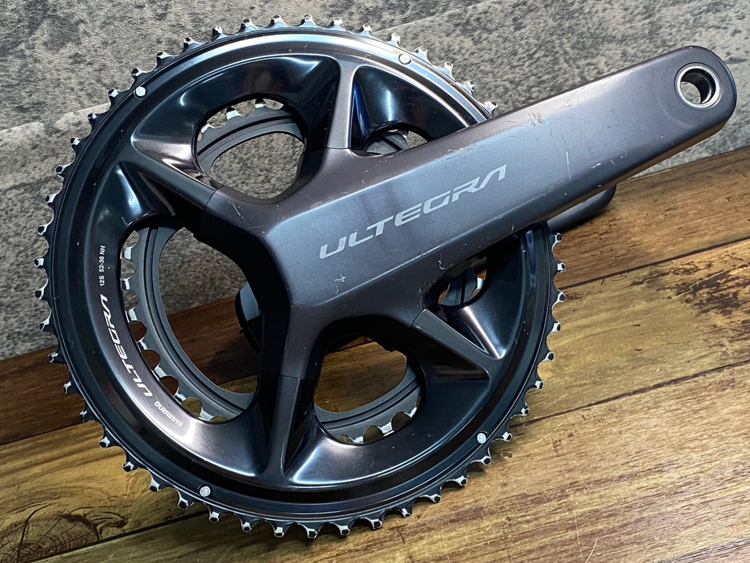 JG177 4iiii シマノ SHIMANO FC-R8100 クランクセット 片足計測 パワーメーター 172.5mm 52/36T