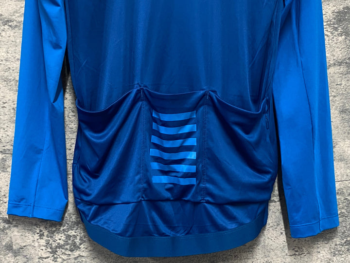 KL765 ラファ Rapha MEN'S PRO TEAM LONG SLEEVE LIGHTWEIGHT JERSEY 長袖 サイクルジャージ 青 XL