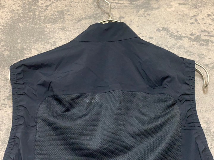 KH095 ラファ Rapha PRO TEAM LIGHTWEIGHT GILET サイクルベスト ジレ 紺 S ※チャック取手破損