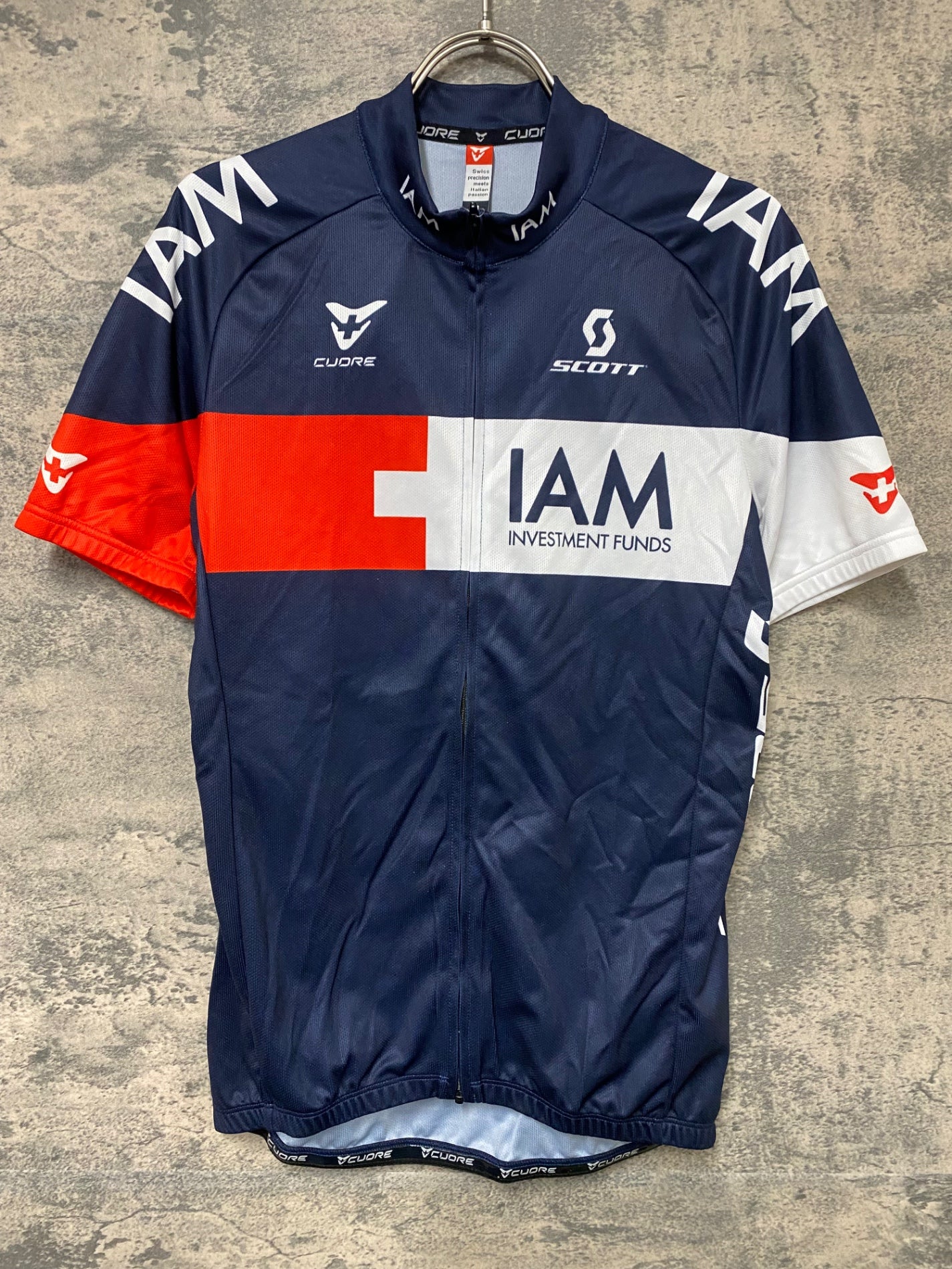CUORE サイクルジャージ&ビブショーツ CONTINENTALカラー JV208 CUORE 半袖 サイクルジャージ グレー M SCOTT IAM INVESTMENT