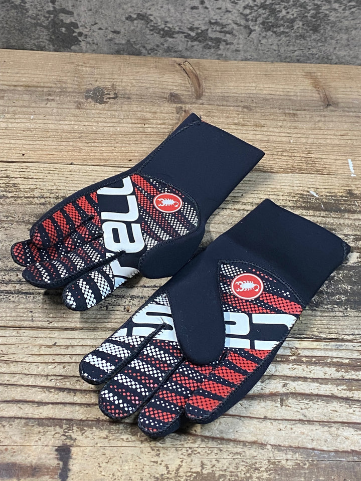 JQ564 カステリ CASTELLI 長指 ウィンターグローブ 黒 2XL
