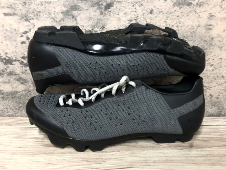 JT321 FLR F55 Knit Lace ビンディングシューズ 黒 グレー 2穴 EU40