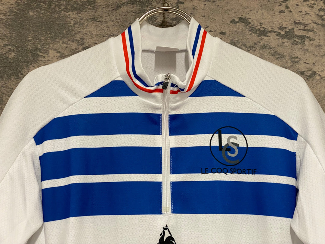 KG650 ルコックスポルティフ le coq sportif 半袖 サイクルジャージ 白 S