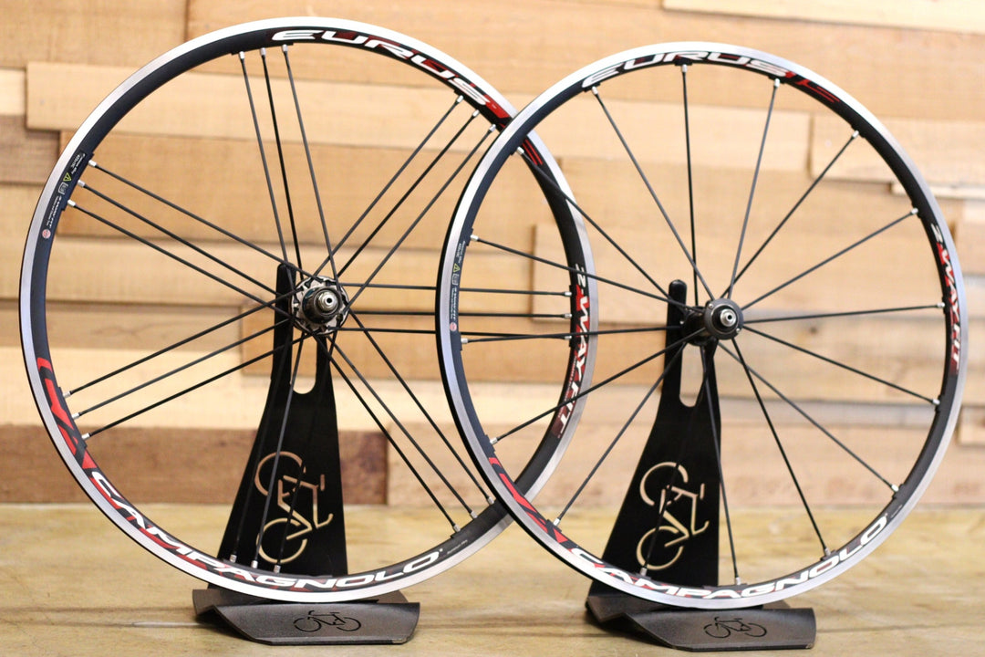 カンパニョーロ CAMPAGNOLO ユーラス EURUS 2WAY-FIT シマノ 10S ナローリム 15C アルミ チューブレス ホイールセット 【立川店】