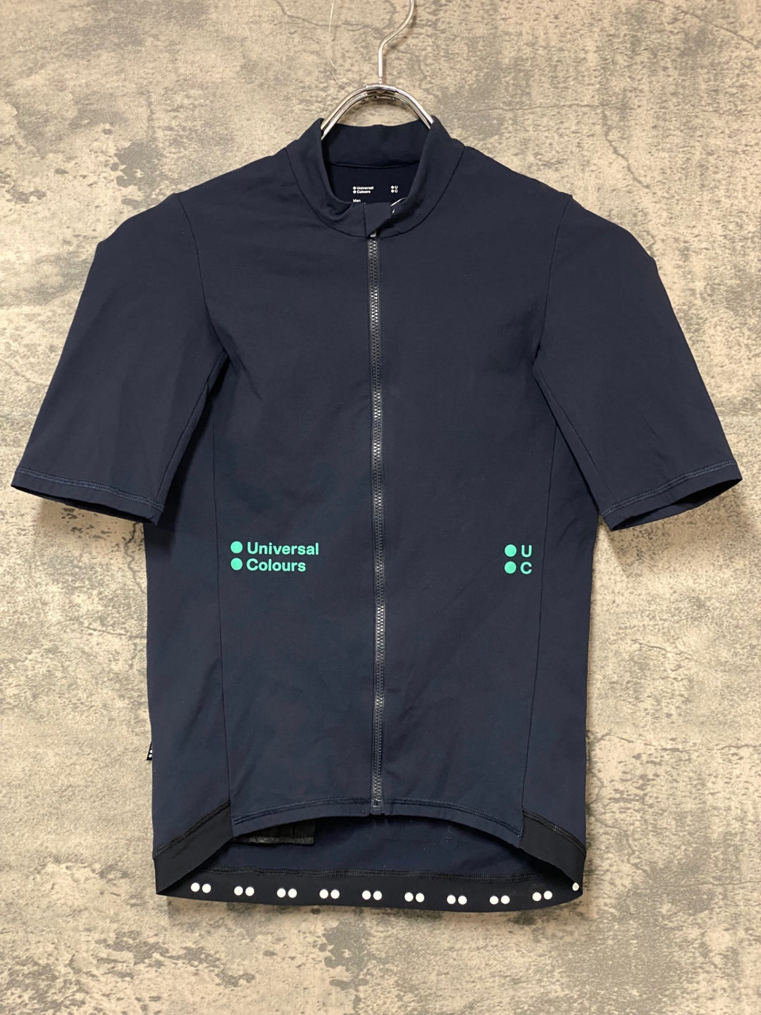 KN744 ユニバーサルカラーズ Universal Colours MONO SHORT SLEEVE JERSEY 半袖 サイクルジャージ 濃紺 XS