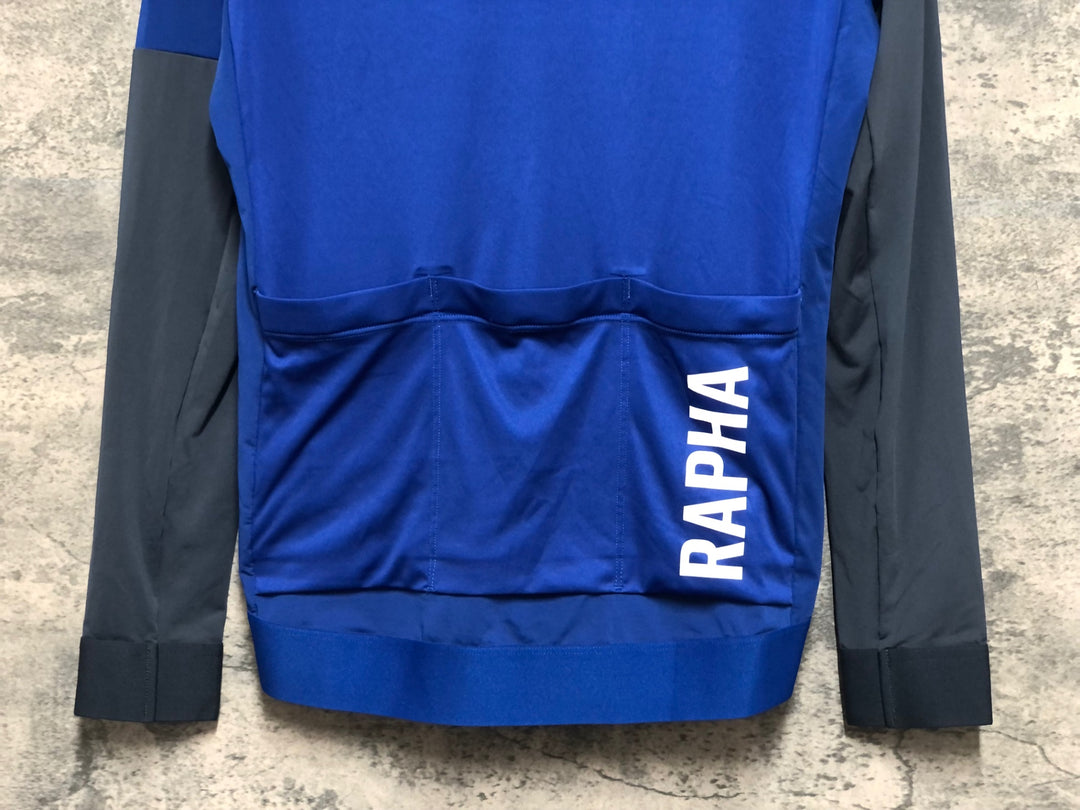 JZ457 ラファ RAPHA PRO TEAM LONG SLEEVE TRAINING JERSEY 長袖サイクルジャージ S 青