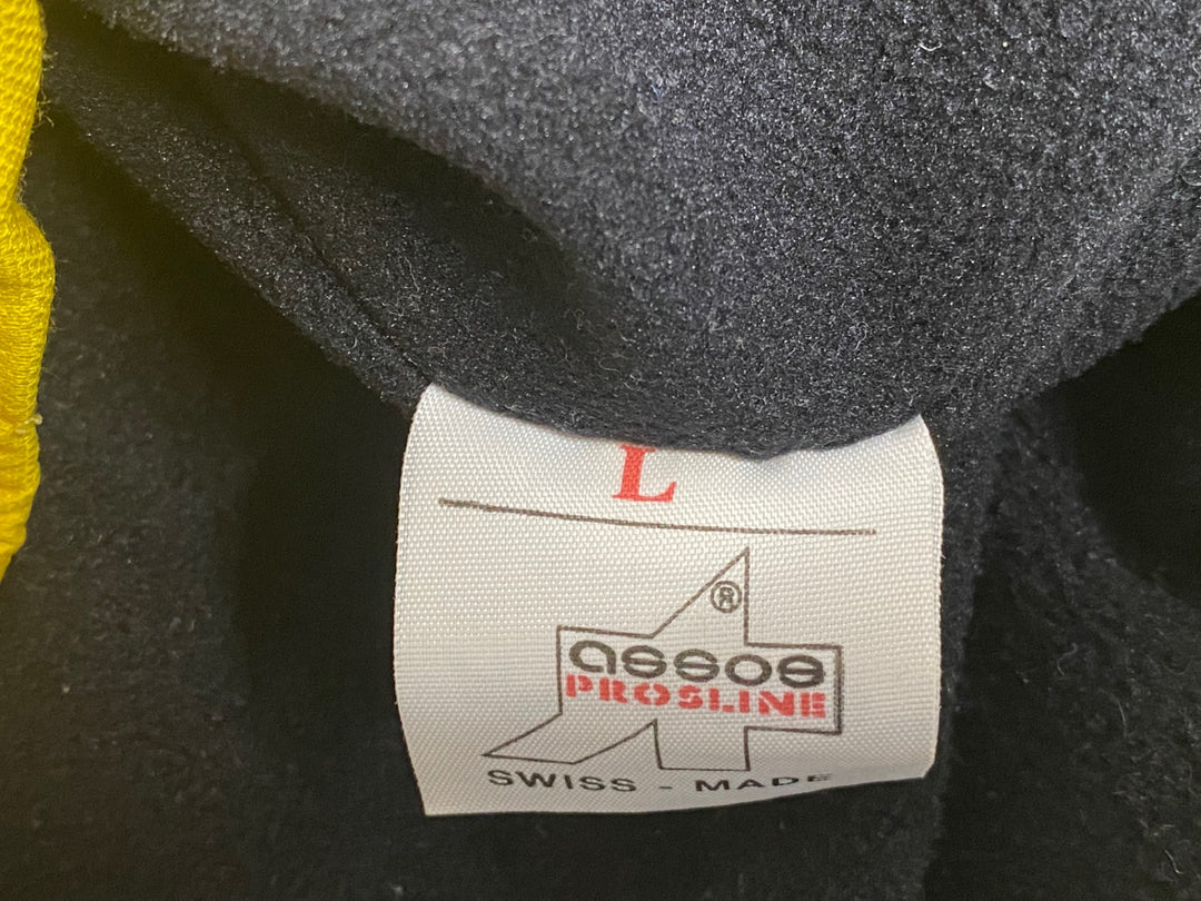 KE014 アソス ASSOS 長袖 サイクルジャケット 黄 L 裏起毛