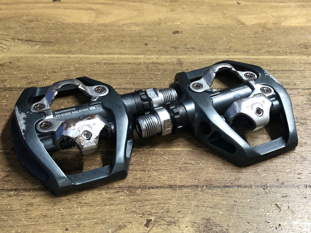 JJ223 シマノ SHIMANO PD-EH500 ビンディングペダル 片面フラット SPD