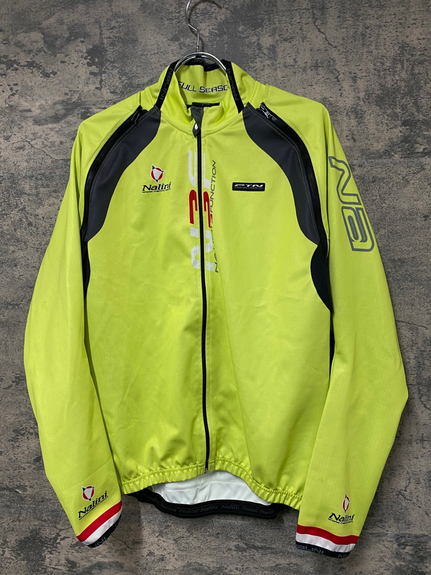 KD352 ナリーニ NALINI 着脱式 半袖/長袖 サイクルジャージ 黄 M