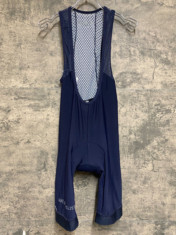 KS248 カフェドシクリステ cafe du cycliste Adele rain winter bibshort ビブショーツ 紺 XS 裏起毛