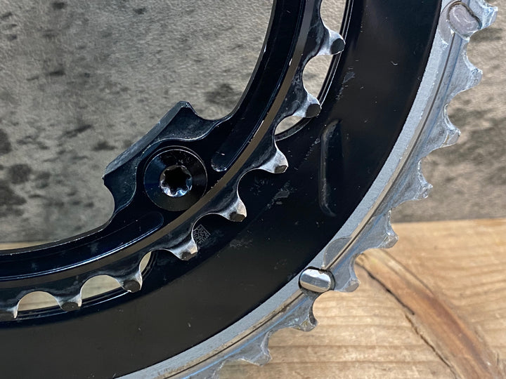 JM838 シマノ SHIMANO デュラエース DURA-ACE FC-9000 チェーンリング 50/34T ※歯の摩耗大の為ジャンク