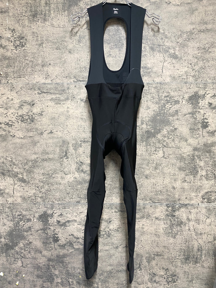 KI817 ラファ Rapha MEN'S CORE WINTER TIGHTS WITH PAD ビブタイツ 黒 S 裏起毛