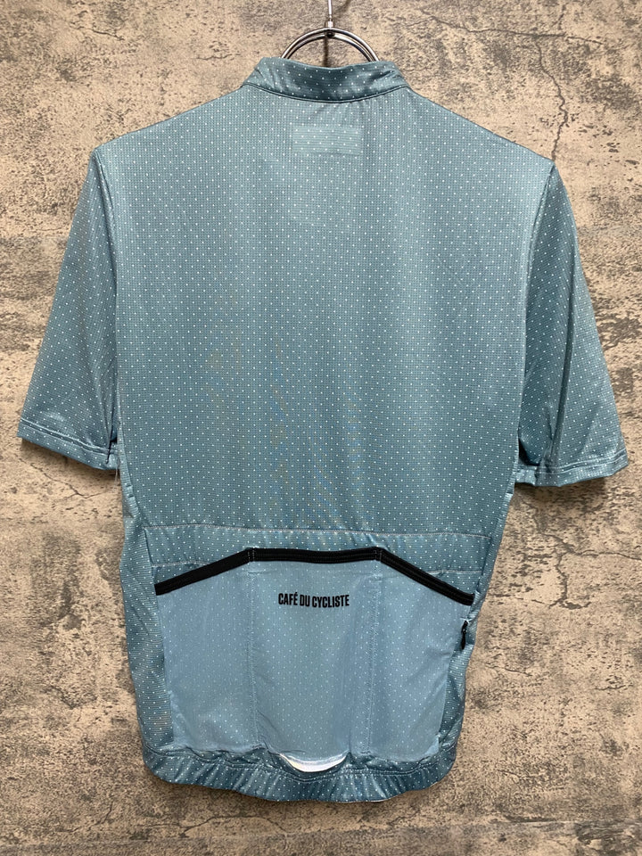 KS221 カフェドシクリステ cafe du cycliste FLEURETTE 半袖 サイクルジャージ 青 S