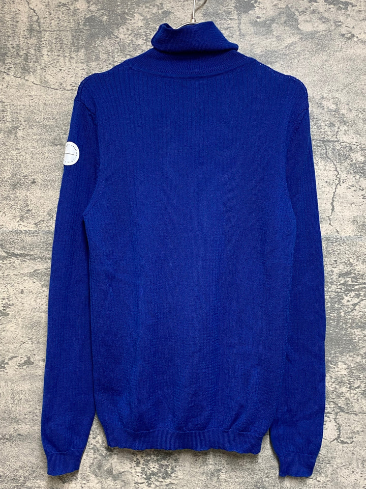 JP509 カフェドシクリステ Café du Cycliste セーター ハイネック 青 S
