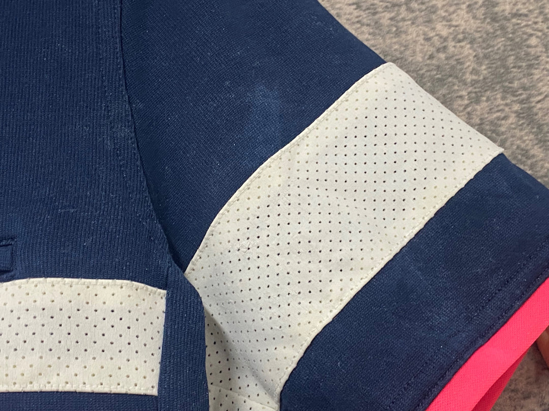 KI169 ラファ Rapha BREVET JERSEY 長袖 サイクルジャージ ネイビー M ※反射部劣化,汚れ