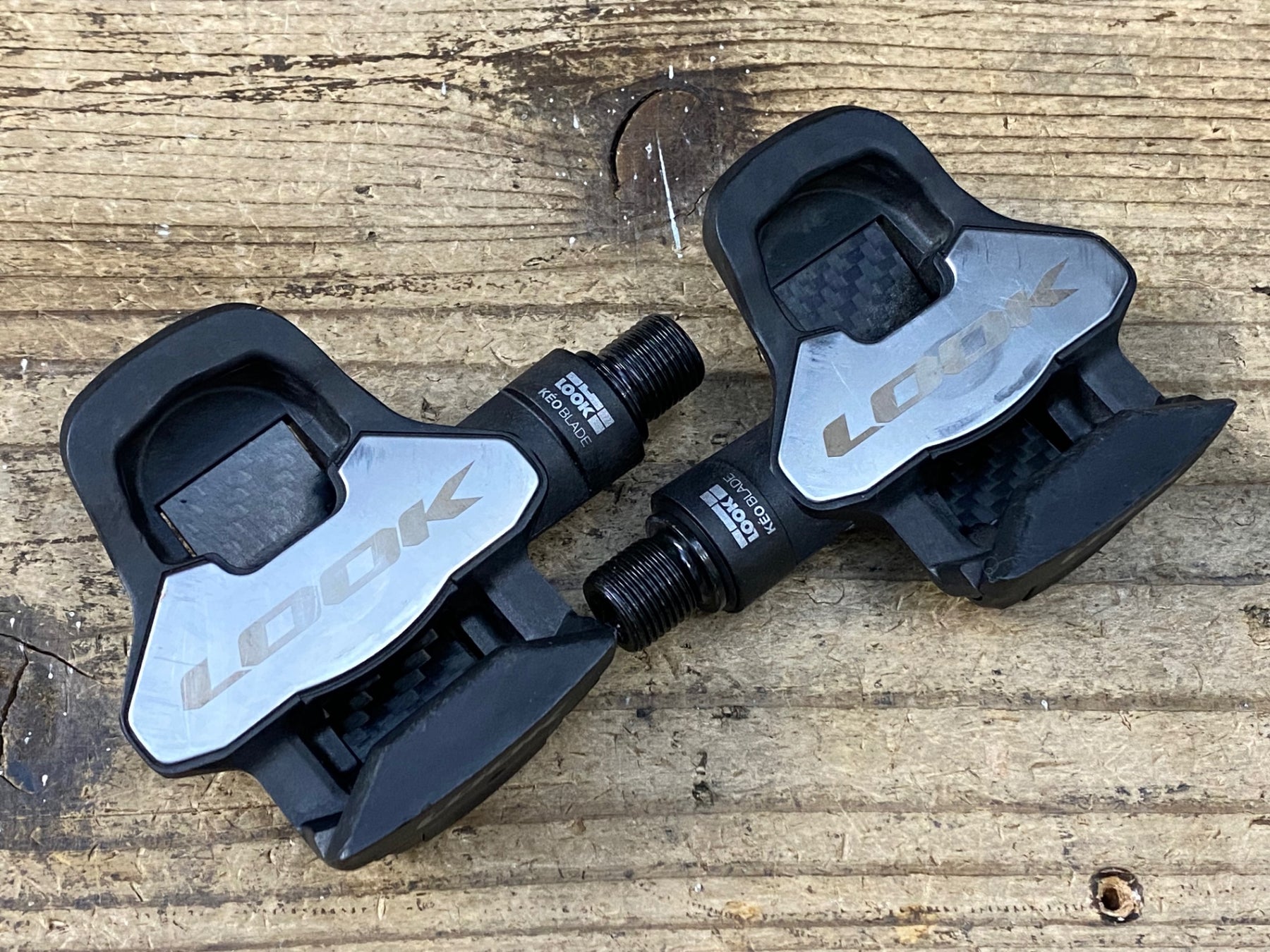 JU345 ルック LOOK KEO BLADE CARBON ビンディングペダル クロモリ