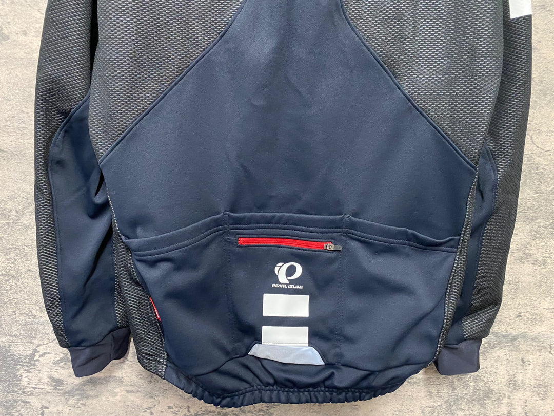 KC565 パールイズミ PEARL iZUMi 長袖 サイクルジャケット 黒 M 裏起毛 WINDBREAK