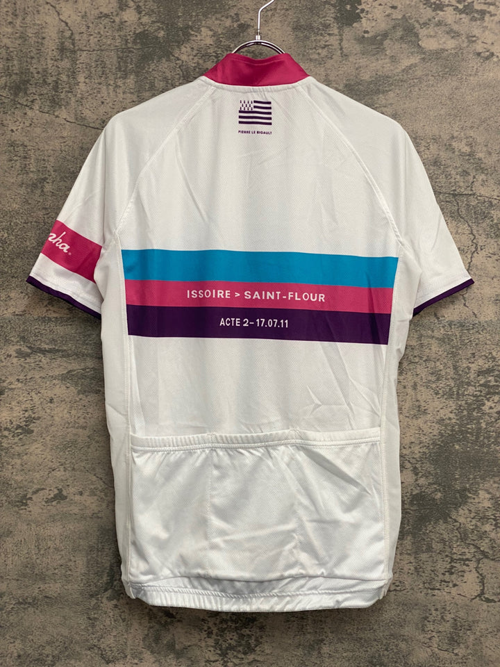 JM835 ラファ Rapha ETAPE 2011 JERSEY 半袖 サイクルジャージ 白 M