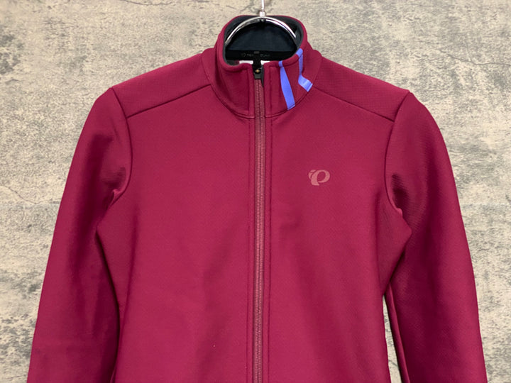 JW808 パールイズミ PEARL iZUMi 長袖 サイクルジャケット バーガンディ S 裏起毛 レディース