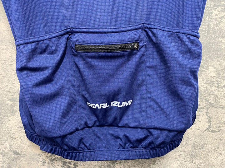 JS682 パールイズミ PEARL iZUMi 半袖 サイクルジャージ 紺 L