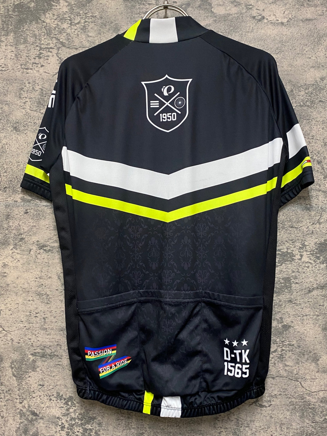 JO282 パールイズミ PEARL iZUMi 半袖サイクルジャージ  黒 黄 M