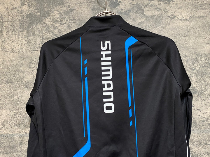 JP693 シマノ SHIMANO 長袖 サイクルジャージ 黒 M 裏起毛