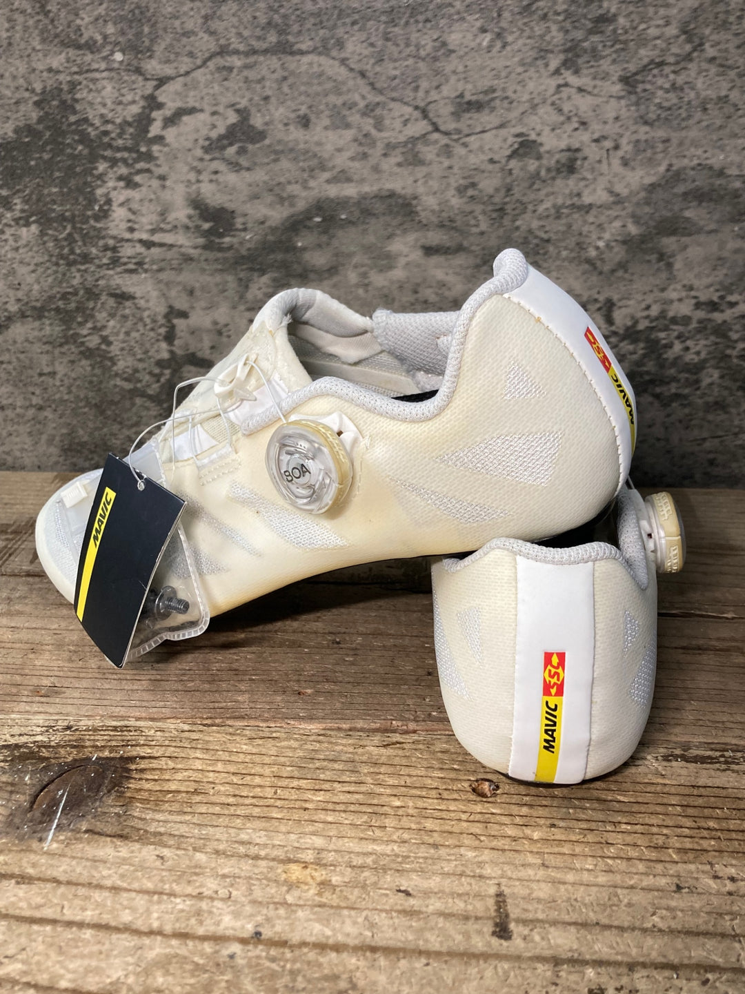 JX999 マヴィック MAVIC SEQUENCE SL ULTIMATE ビンディングシューズ 3穴 白 BOA レディース EU38 ※ソールクラックの為ジャンク