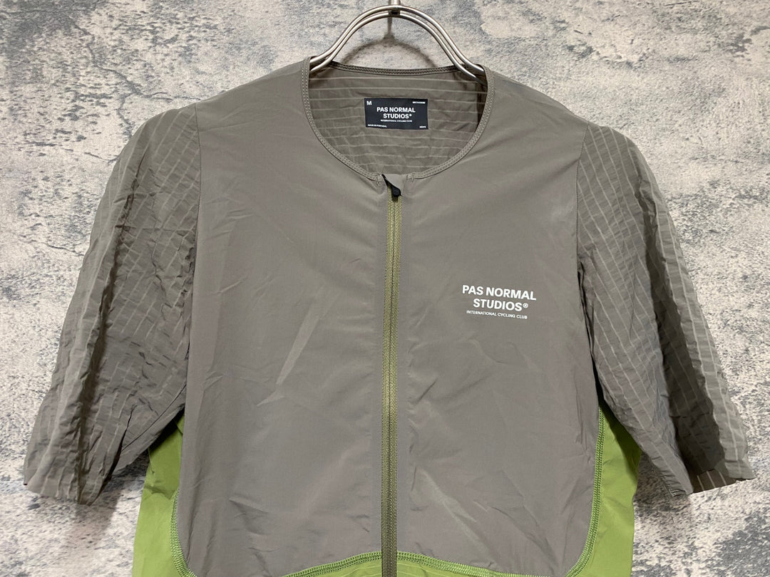 KD416 パスノーマルスタジオ PAS NORMAL STUDIOS Men's Mechanism Pro Jersey 半袖 サイクルジャージ 茶 M