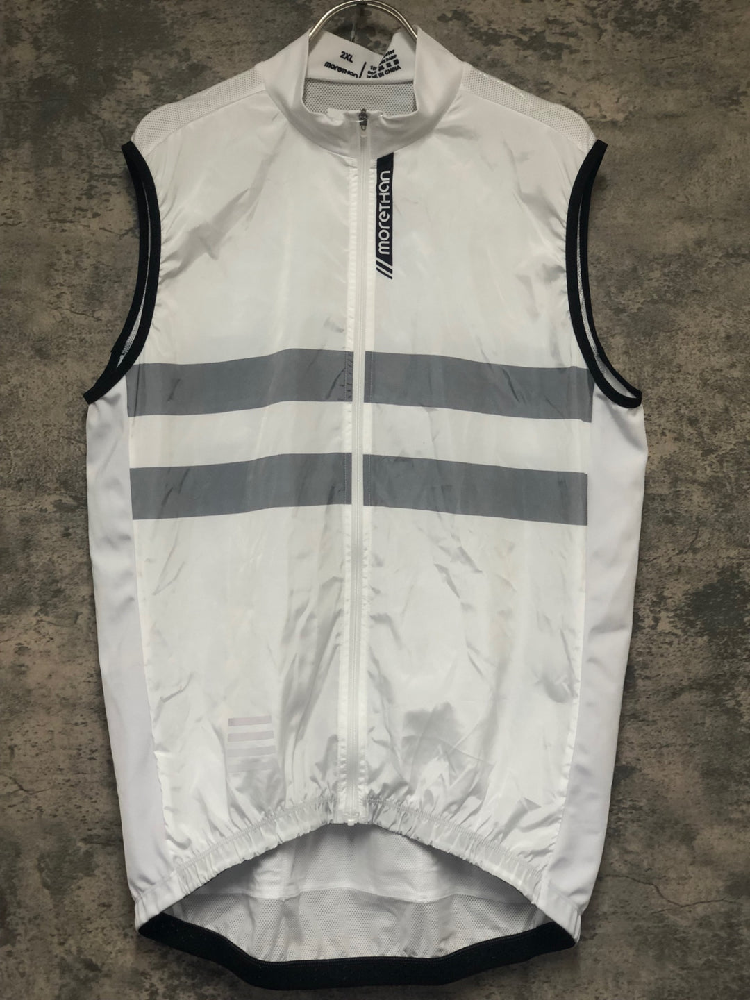 KL363 モーゼン MORETHAN サイクルベスト ジレ 白 2XL
