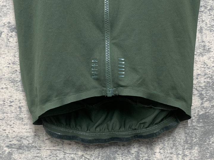 JX037 ラファ Rapha PRO TEAM LIGHTWEIGHT JERSEY 半袖 サイクルジャージ 緑 XS