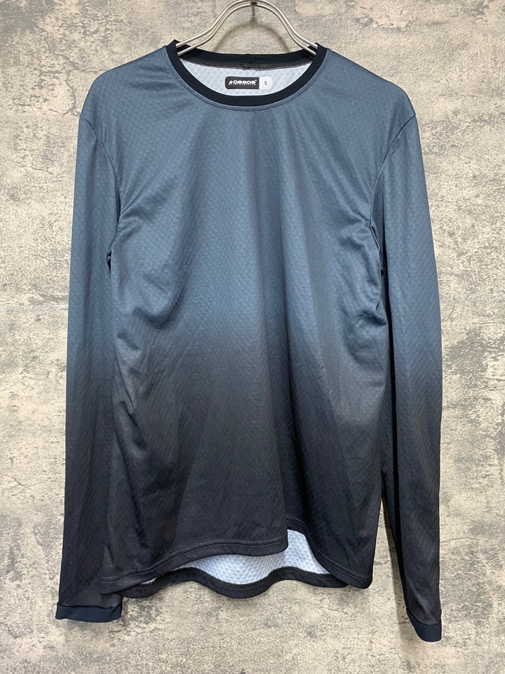 JL102 アソス assos TRAIL LS JERSEY T3 長袖 サイクルジャージ グレー 黒 S