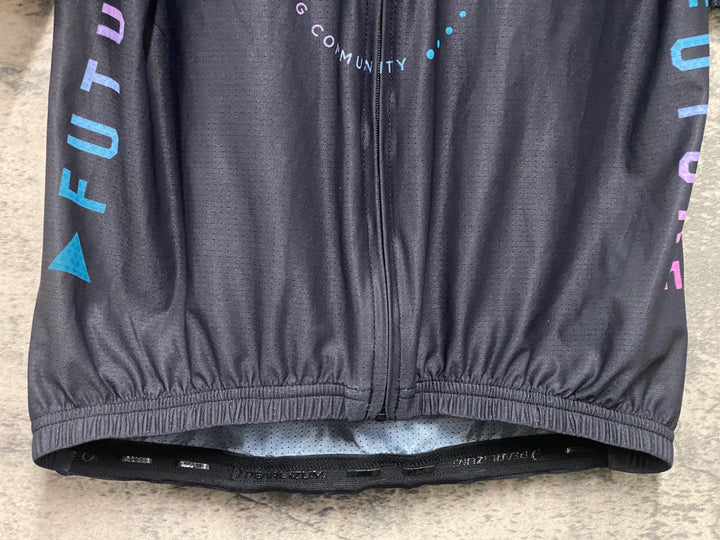 KE148 パールイズミ PEARL iZUMi PICC 半袖 サイクルジャージ 黒 ※サイズ不明、タグカット