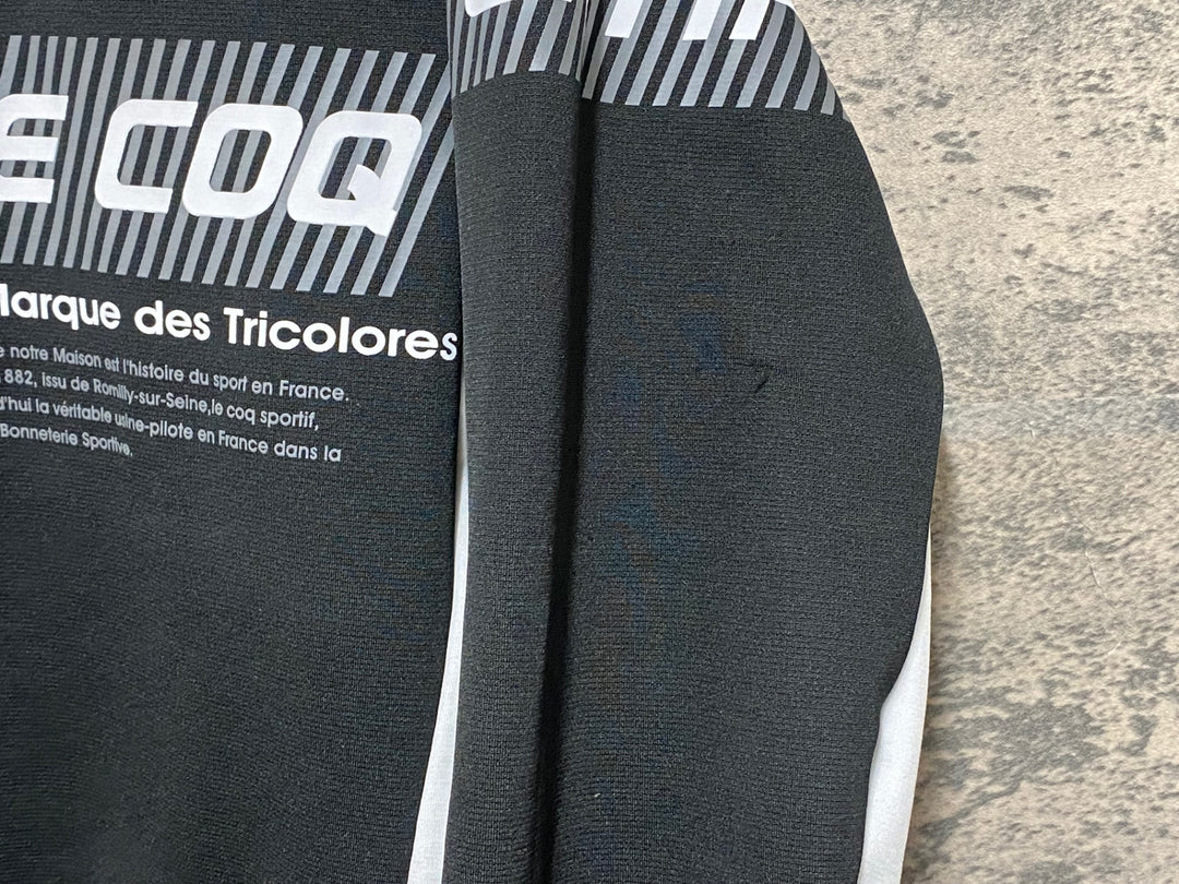 JP146 ルコックスポルティフ le coq sportif 長袖 サイクルジャージ 黒 M
