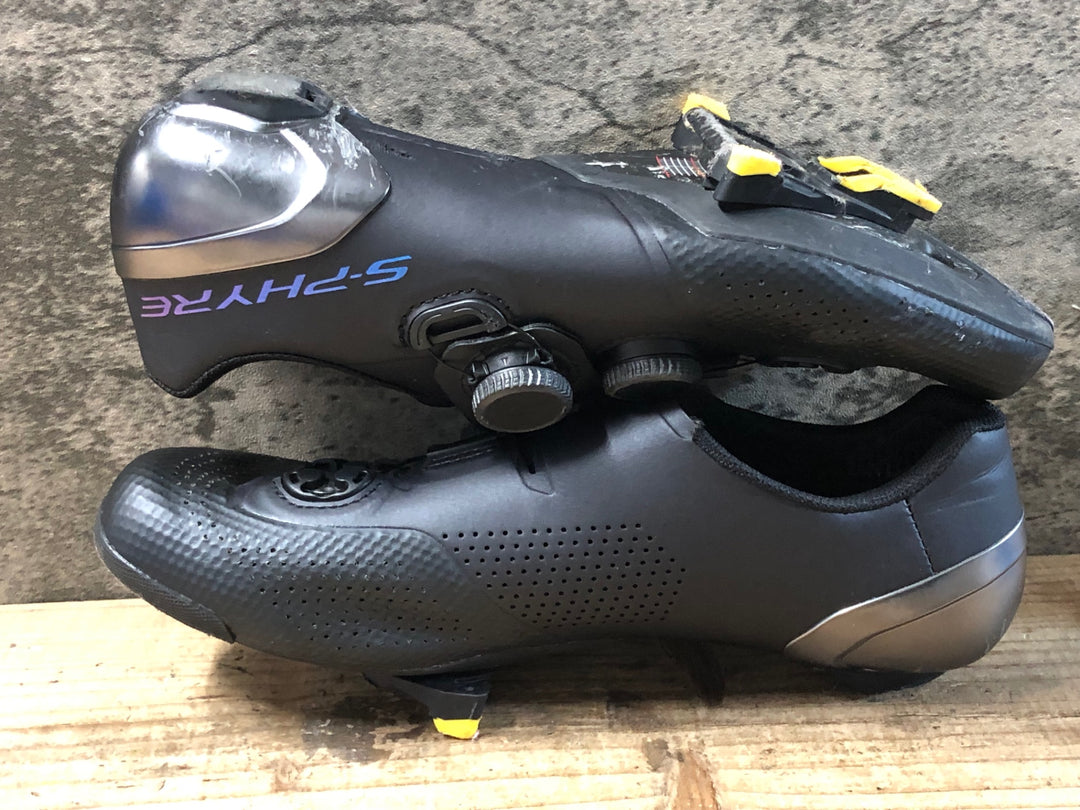 JY608 シマノ SHIMANO S-PHYRE RC9 SHRC902M L01 S ビンディングシューズ 3穴 BOA Li2 黒 EU41 SPECIALIZED BG SL FOOTBED +++ EU40-41 インソール