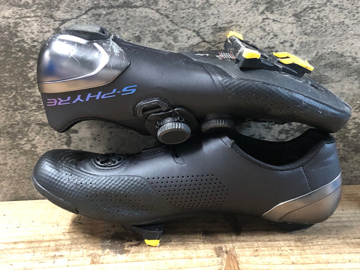JY608 シマノ SHIMANO S-PHYRE RC9 SHRC902M L01 S ビンディングシューズ 3穴 BOA Li2 黒 EU41 SPECIALIZED BG SL FOOTBED +++ EU40-41 インソール